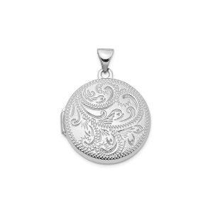 Rhodium Pendant Necklace
